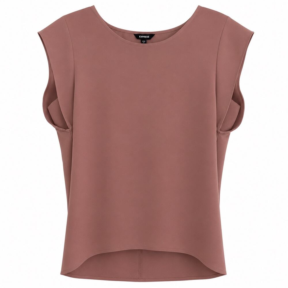 Express short flutter sleeve dress top in blush color. Women’s L